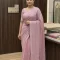 Blush Pink Kashmiri Embroidered Saree with Blouse